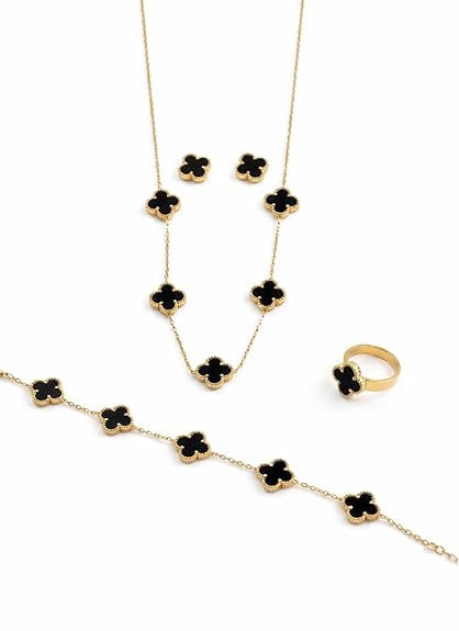 4 Piece Clover Jewellery